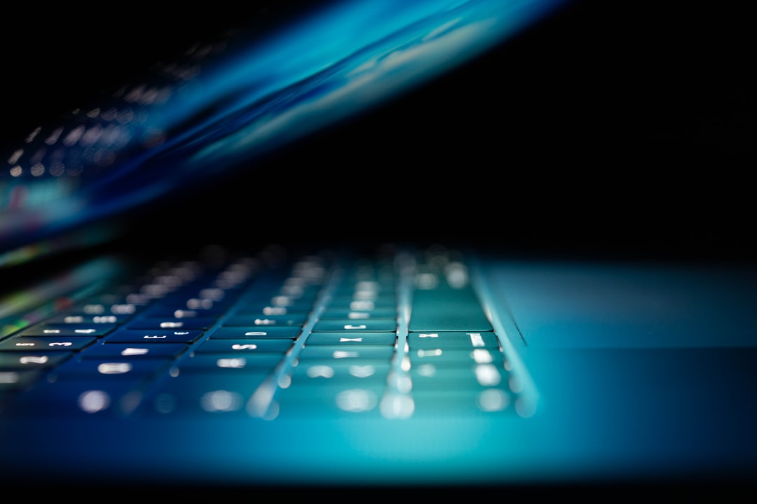 Laptop displaying cyber security information for business risk protection