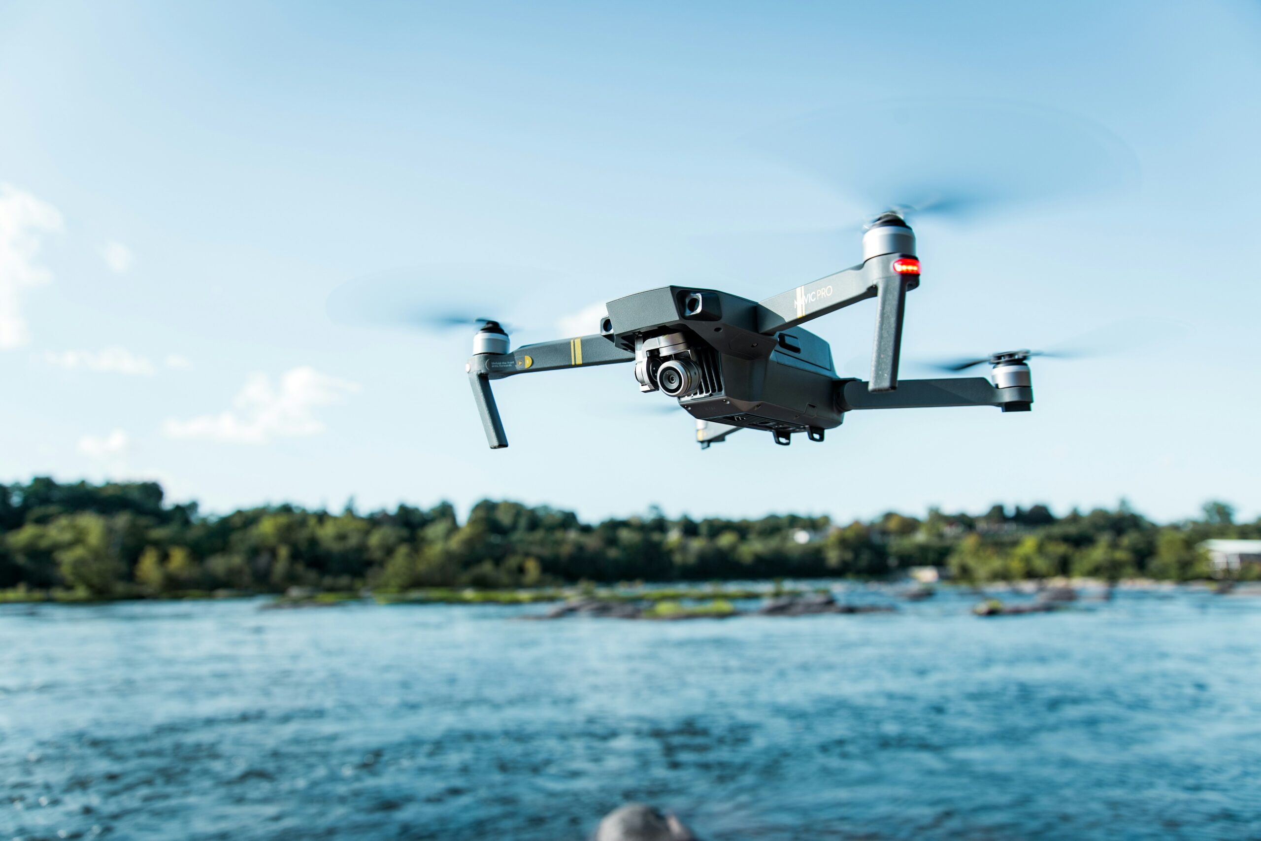 Drone aerial view for commercial remotely piloted aircraft operations