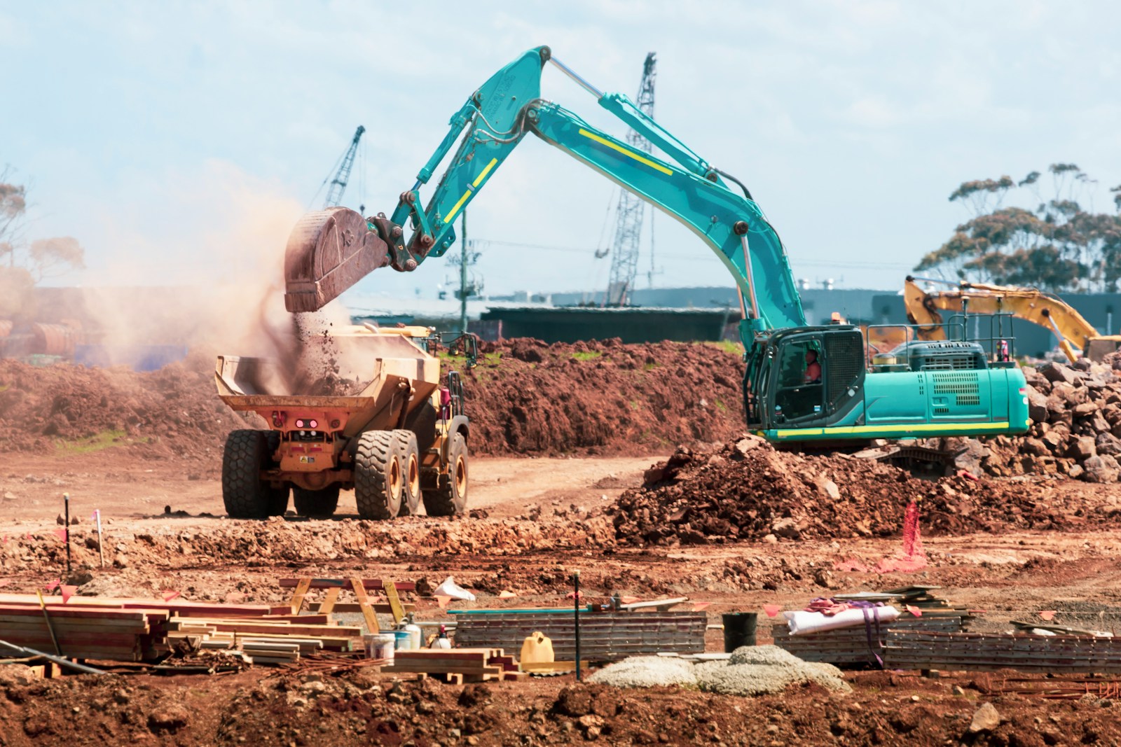 Construction site representing construction finance for property developers