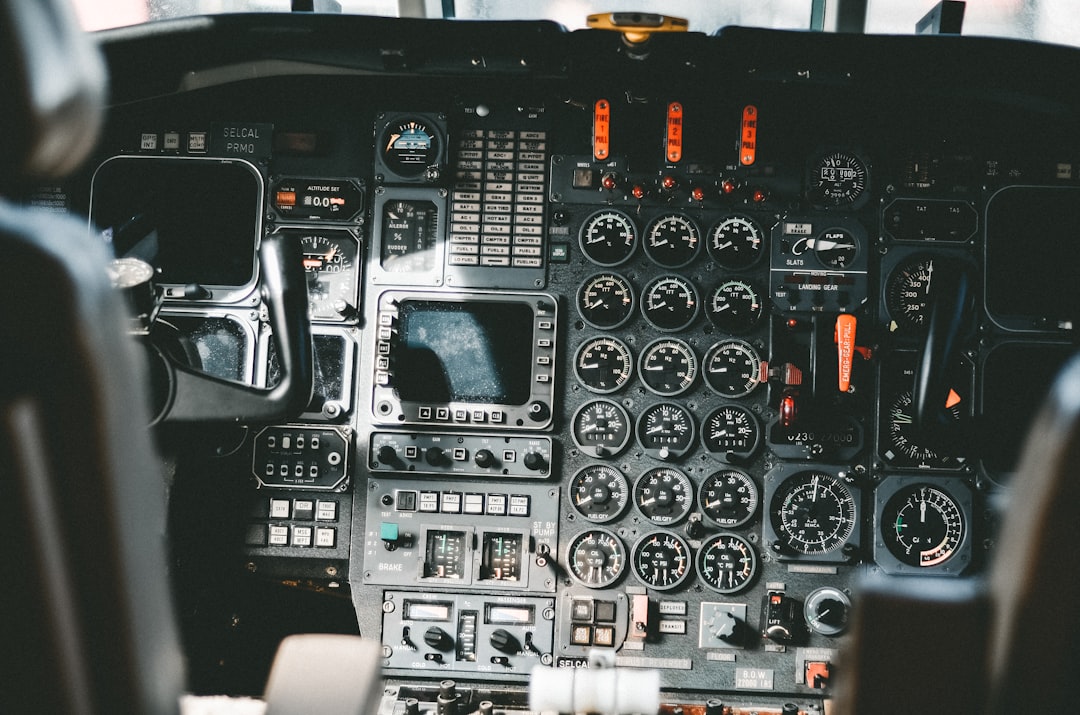 Private pilot flying a light aircraft from the cockpit
